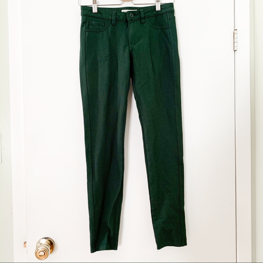Dark Green Stretch Jegging